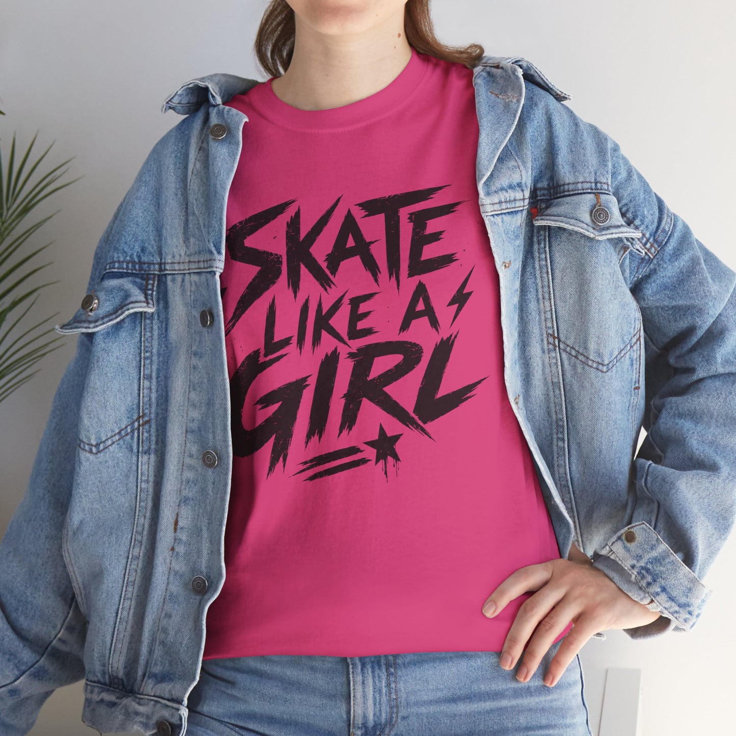 Adult Skate Like a Girl T-Shirt for Women | Roller Skating, Roller Derby, Ice Skating & Hockey Tee