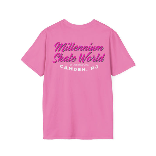 Adult "Skate Life" Paint Splattered Skates T-Shirt - Millennium Skate World Camden, NJ