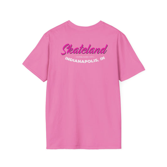 Adult "Skate Life" Paint Splattered Skates T-Shirt - Skateland - Indianapolis, IN