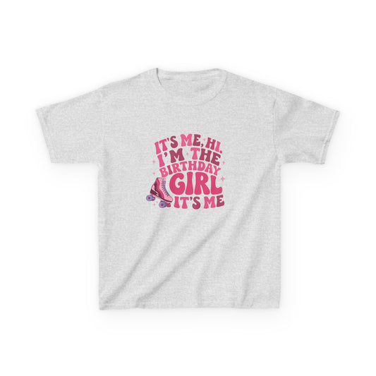Girl's Birthday Roller Skating T-Shirt "Its Me, Hi I’m the Birthday Girl" Tee for Kids