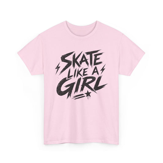 Adult Skate Like a Girl T-Shirt for Women | Roller Skating, Roller Derby, Ice Skating & Hockey Tee