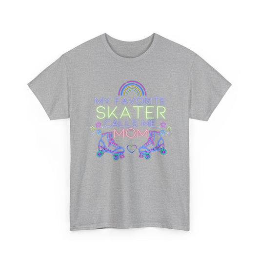 Women's "My Favorite Skater Calls Me Mom" Roller Skating Tee for Mothers