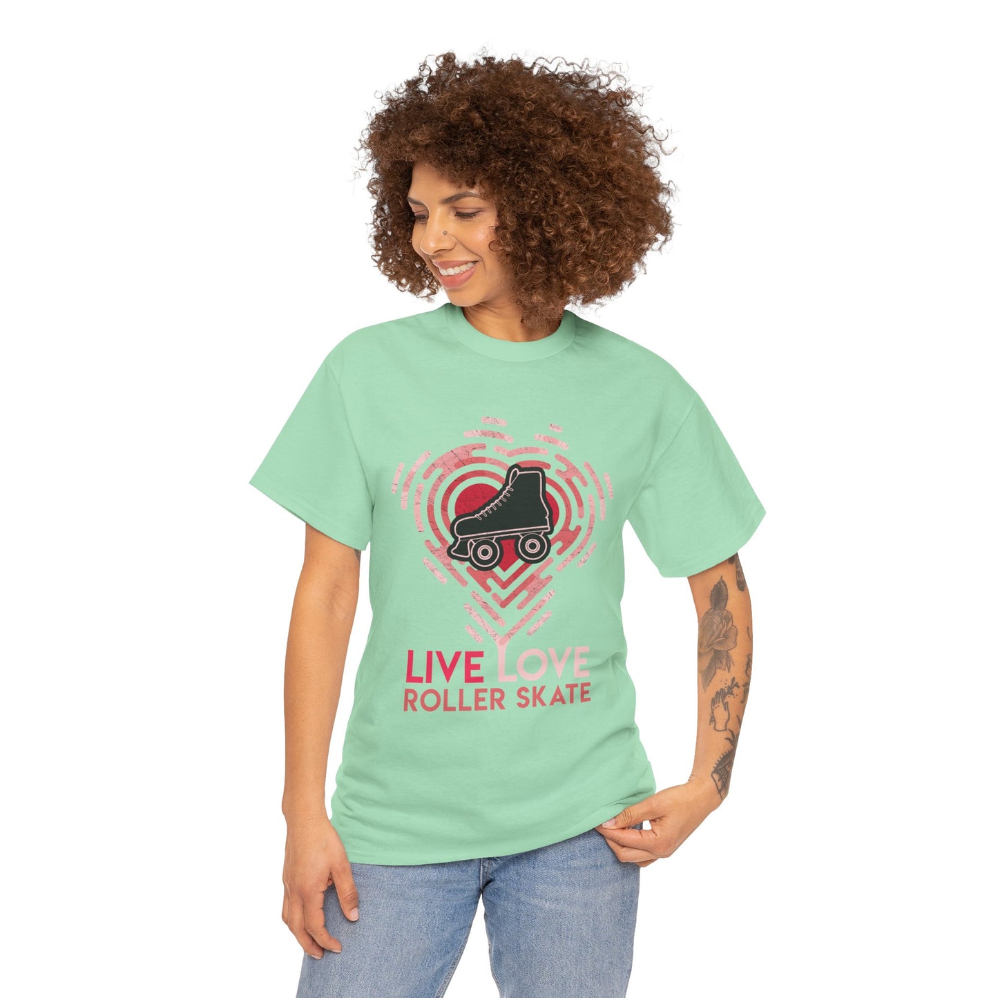 Women's "Live Love Roller Skate" Roller Skaters T-Shirt