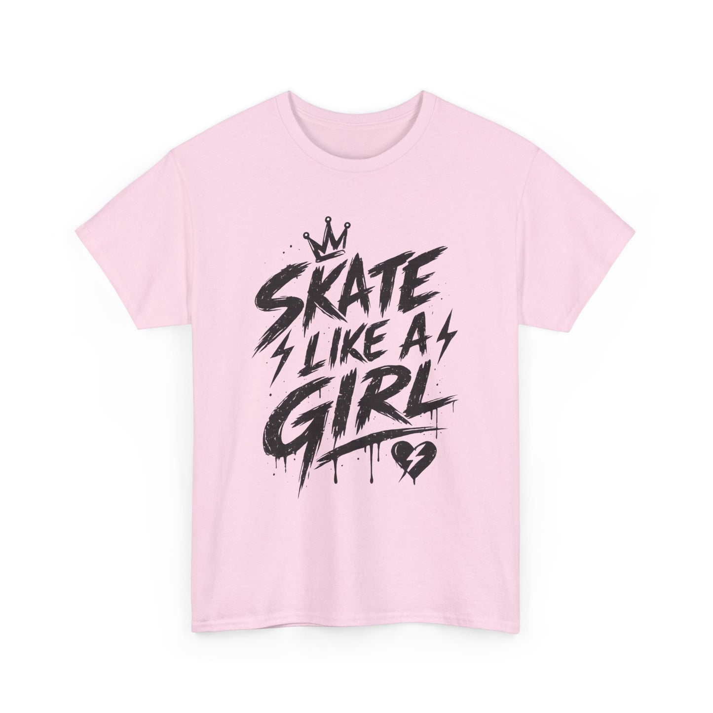 Adult Skate Like a Girl Women's T-Shirt | Roller Skating, Ice Skater, Roller Derby, Hockey & Rink Life Tee