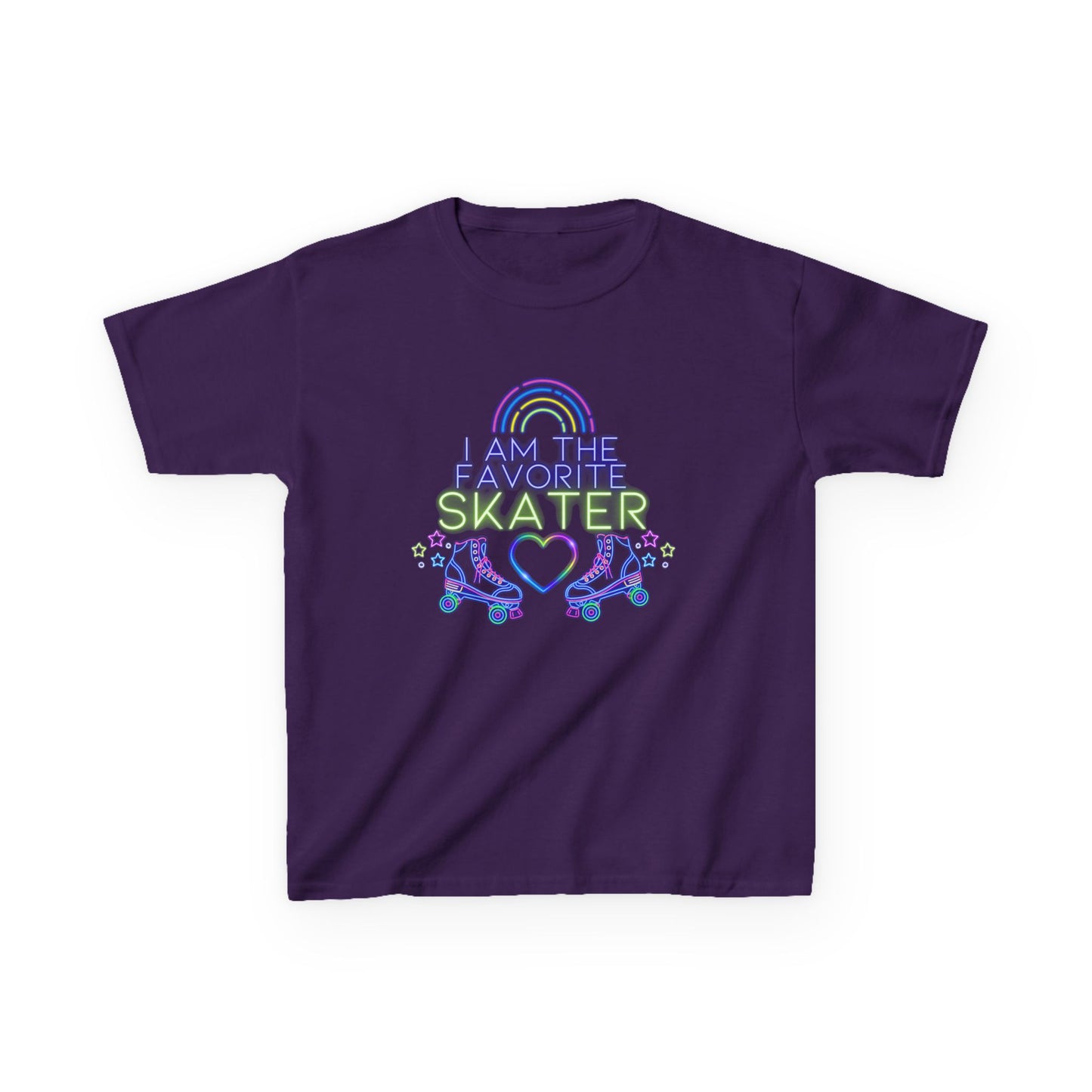 Kid's "I'm the Favorite Skater" Roller Skating Birthday Party Shirt for Boys and Girls