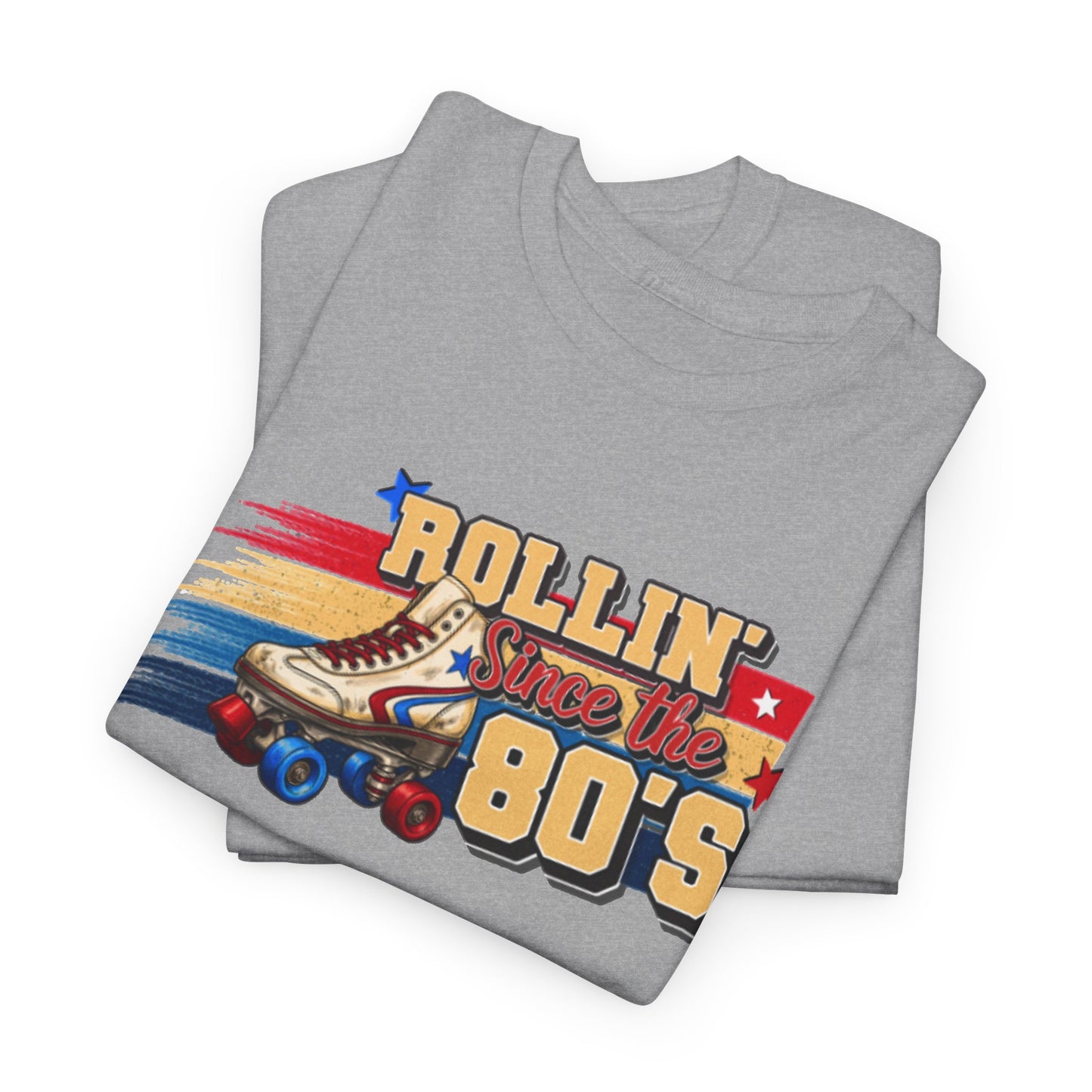 Rollin' Since the 80's - Retro Roller Skating T-Shirt – Vintage Quad Roller Skate Graphic Tee