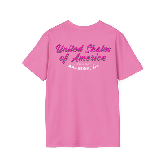 Adult "Skate Life" Paint Splattered Skates T-Shirt - United Skates of America - Raleigh, NC