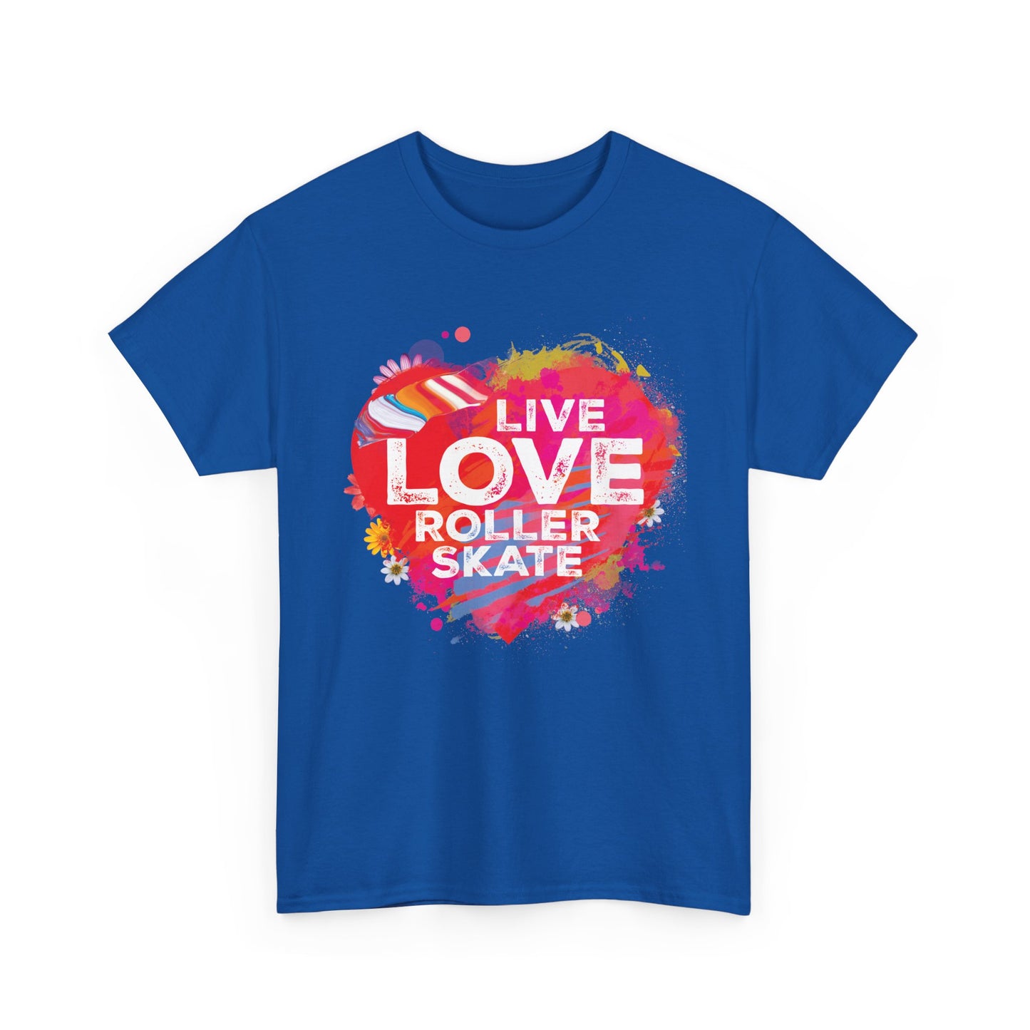 Women's "Live Love Roller Skate" T-Shirt for Skating Lovers