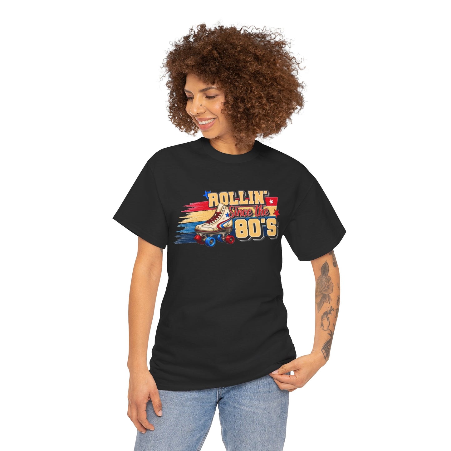 Rollin' Since the 80's - Retro Roller Skating T-Shirt – Vintage Quad Roller Skate Graphic Tee