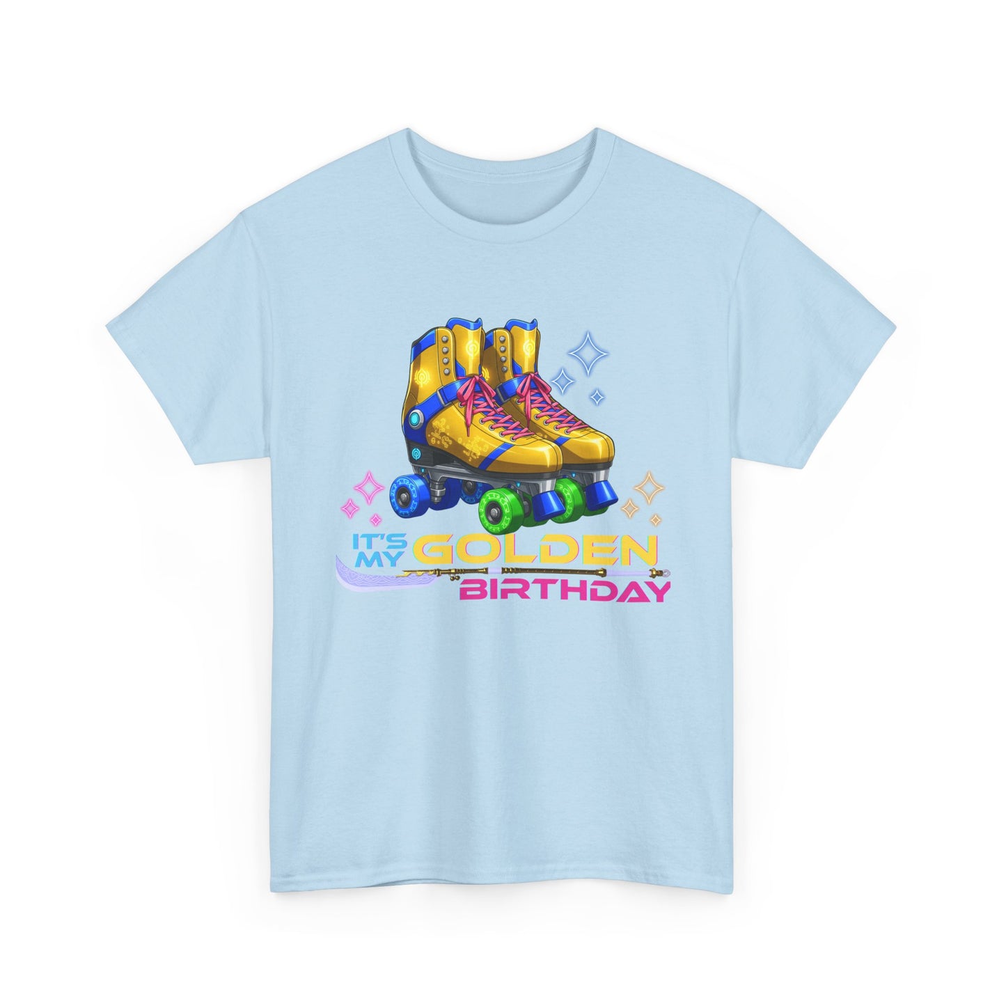 Golden Birthday - Adult Roller Skate Graphic T-Shirt – 100% Cotton