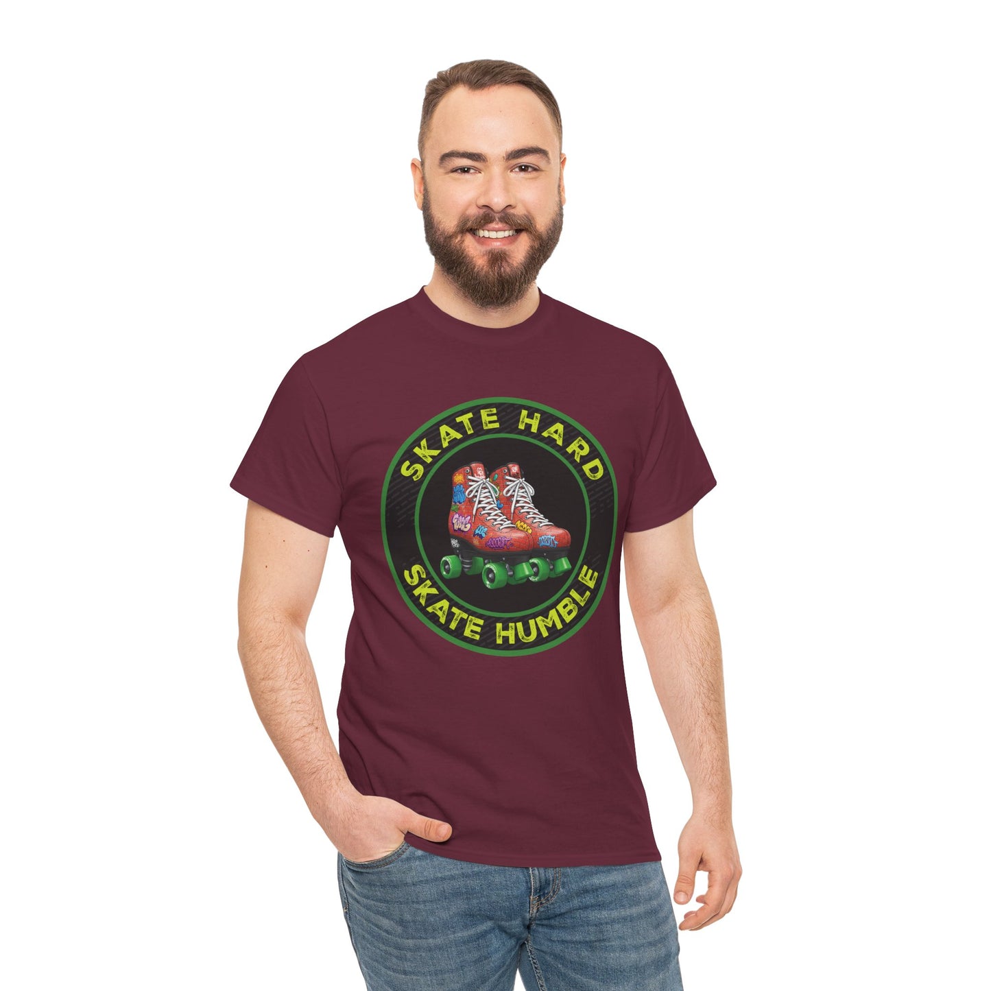 Men's "Skate Hard Skate Humble" Roller Skating T-Shirt