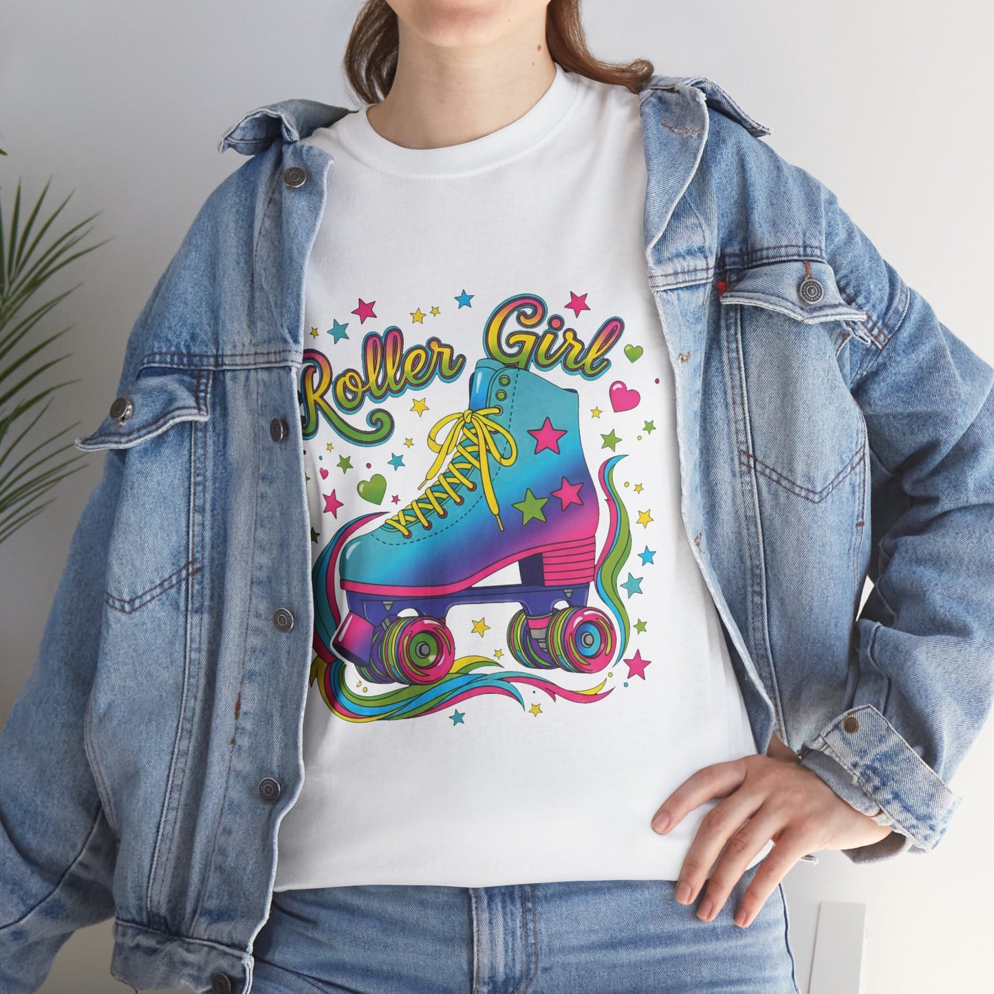 Women's Roller Skating T-shirt - Roller Girl - Retro Graphic Shirt for Skaters