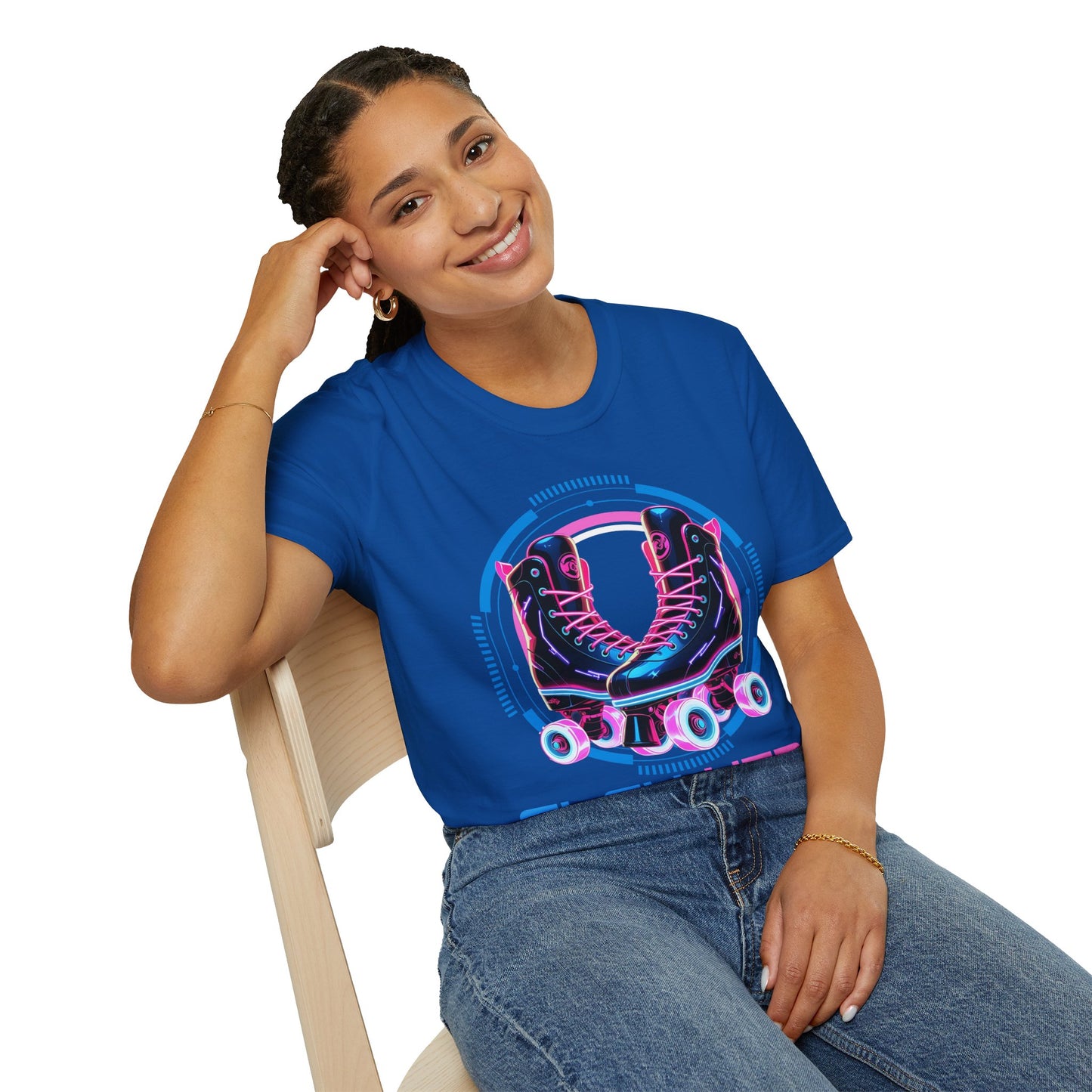 Adult "Flex Vibe Roller Skate" T-Shirt - United Skates of America - Lincoln Park, MI