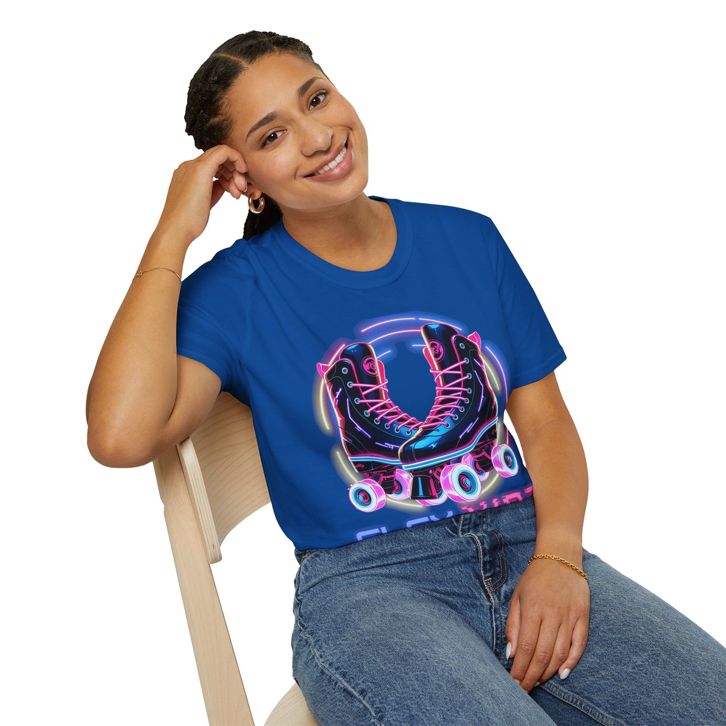 Adult "Flex Vibe Roller Skate" T-Shirt - Skateland - Indianapolis, IN