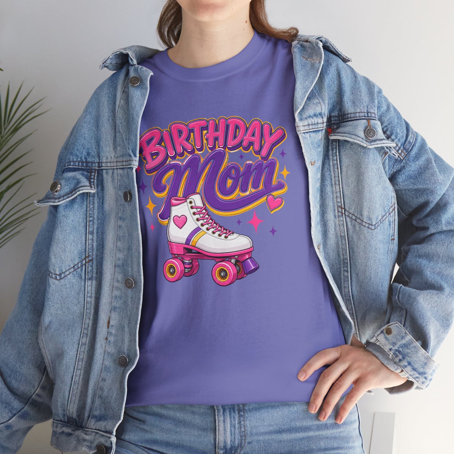 Women's Roller Skating Birthday T-Shirt - Birthday Mom - Retro Skate Tee