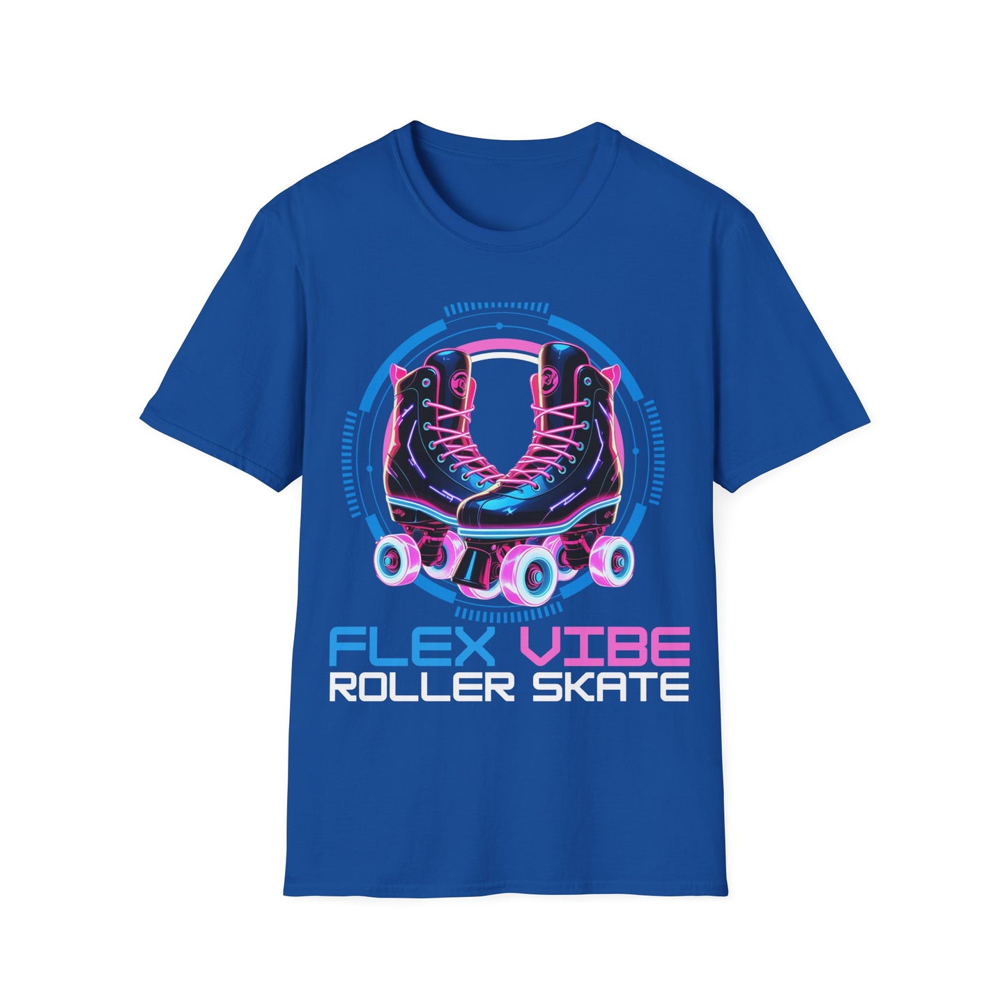 Adult "Flex Vibe Roller Skate" T-Shirt - United Skates of America - Raleigh