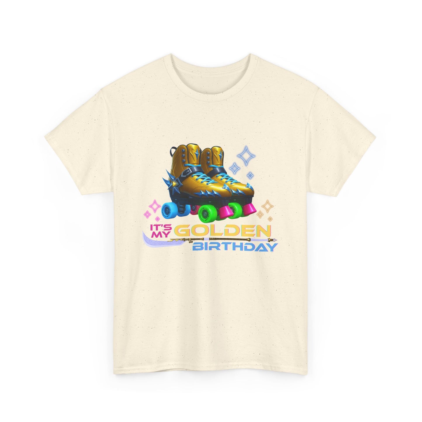 It's My Golden Birthday  - Adult and Teens Roller Skate Graphic T-Shirt – 100% Cotton, Female