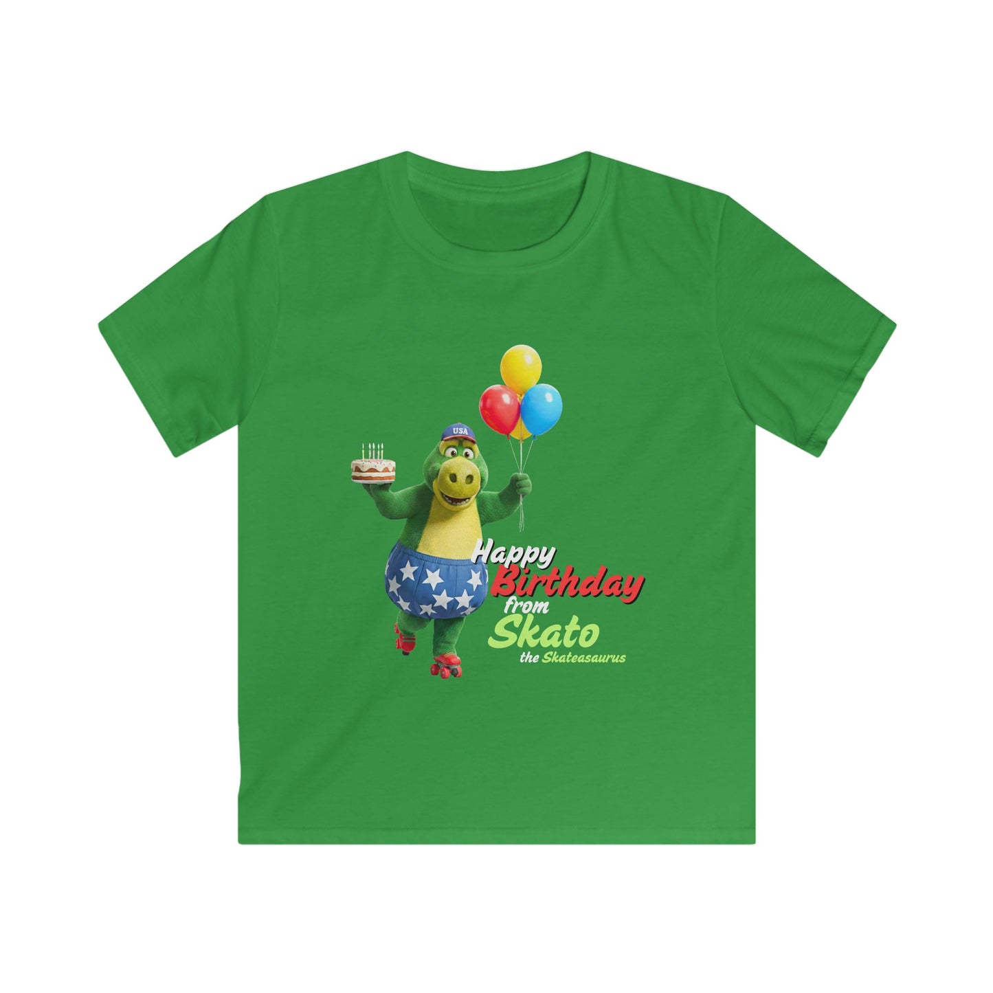 Kid's Skating Party T-Shirt "Happy Birthday from Skato"