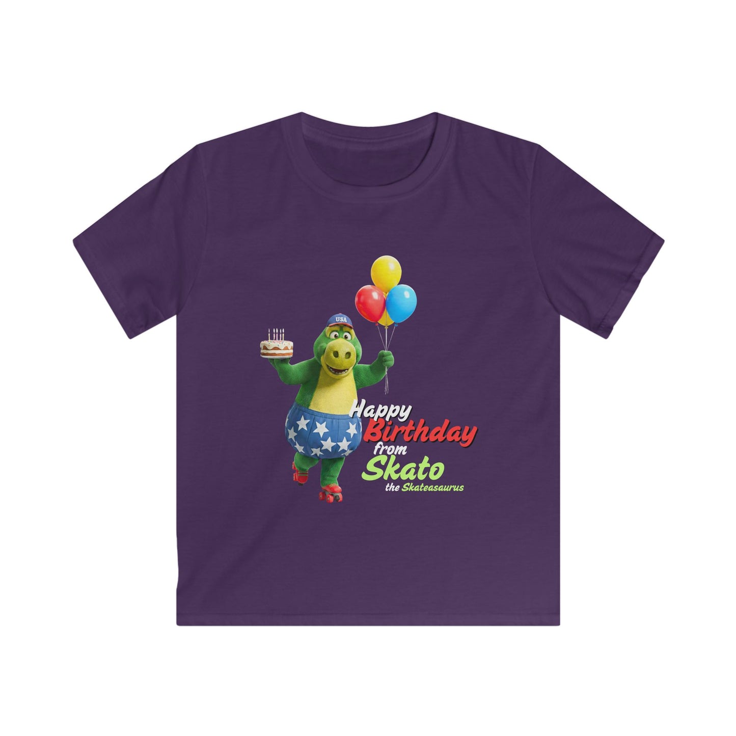 Kid's Skating Party T-Shirt "Happy Birthday from Skato"