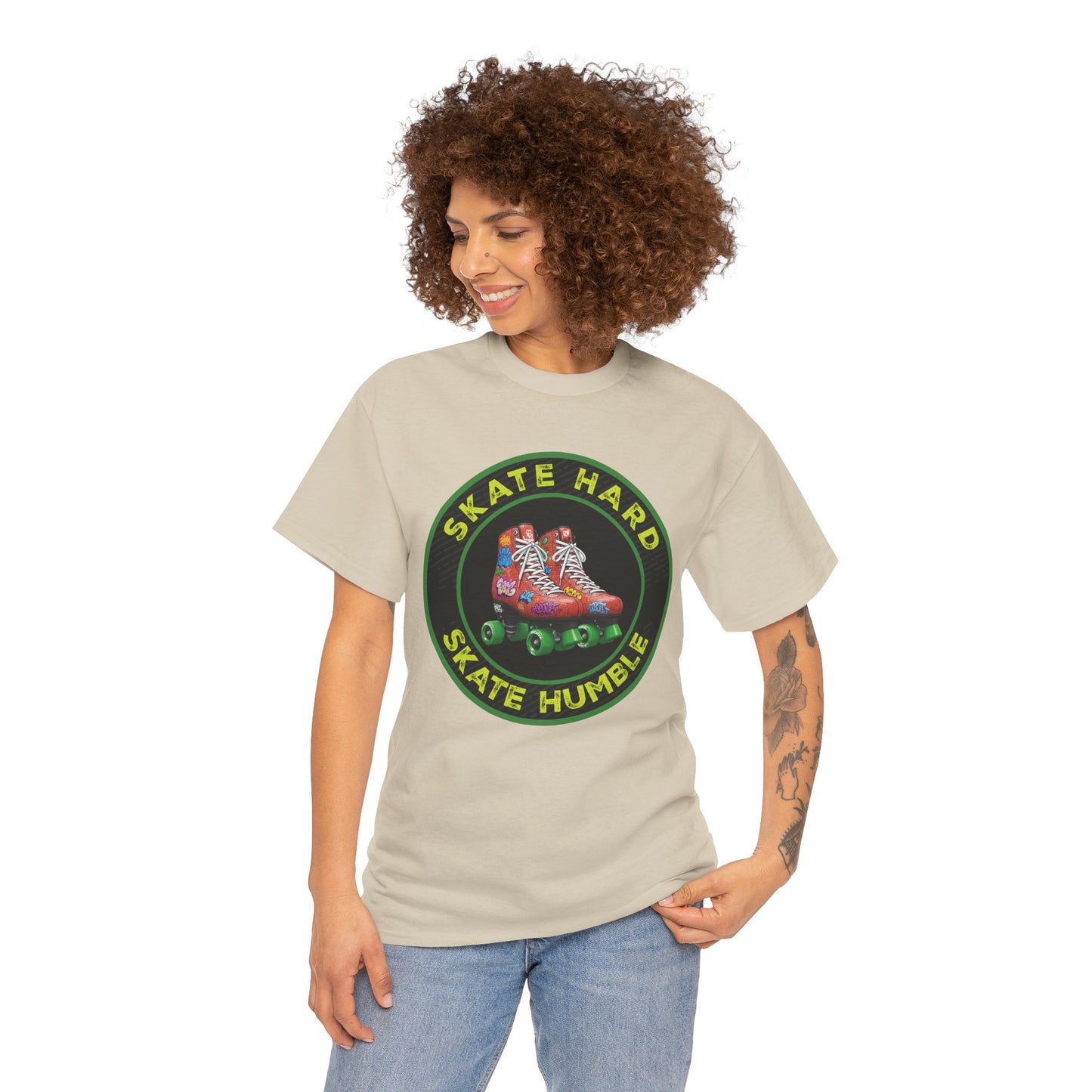 Adult "Skate Hard Skate Humble" Roller Skating T-Shirt