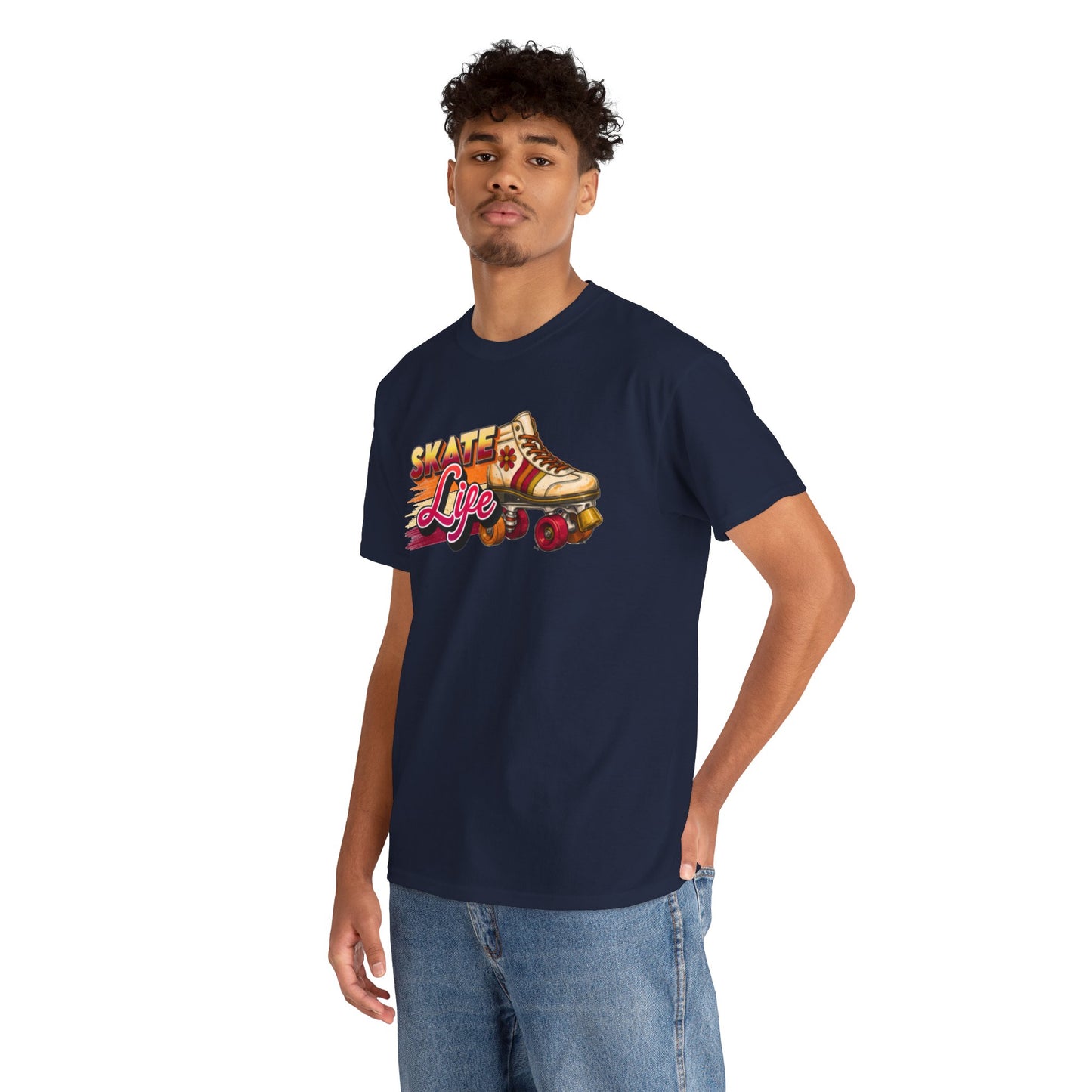 Retro Skate Life Graphic Tee - Vintage 70s 80s Roller Skating Shirt - Old School Skaters