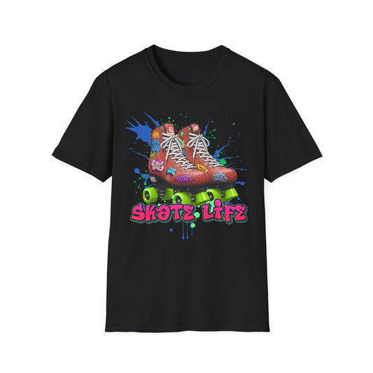 Adult "Skate Life" Paint Splattered Skate T-Shirt - Millennium Skate World