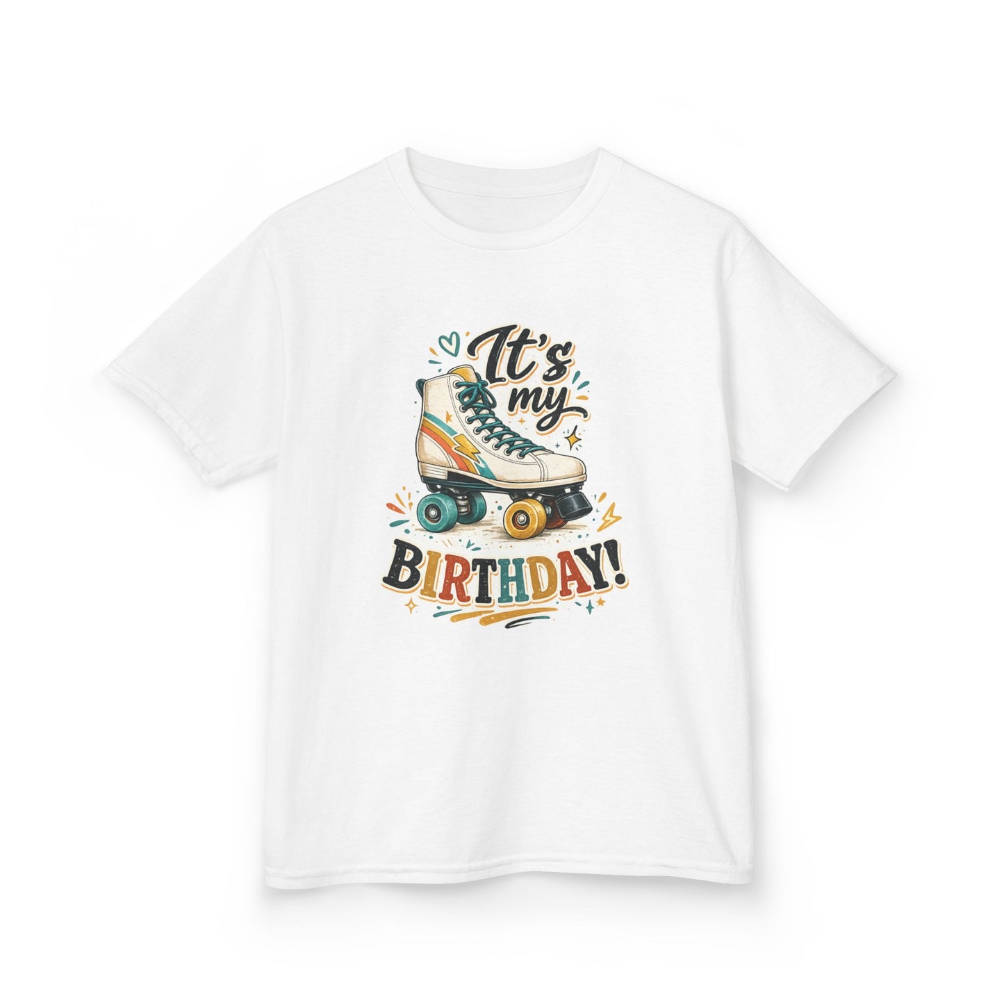 Kid's Birthday Roller Skating Shirt - It's My Birthday - Graphic T-Shirt for Boys and Girls