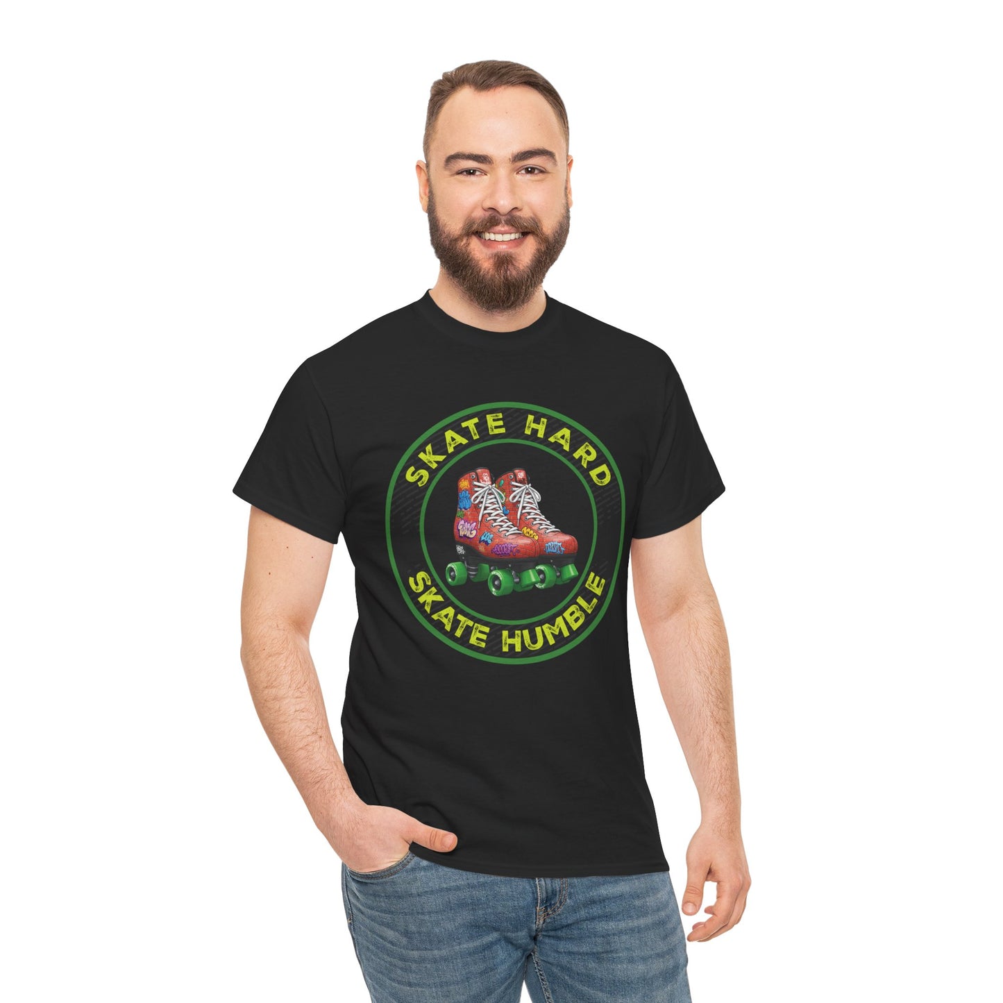 Men's "Skate Hard Skate Humble" Roller Skating T-Shirt