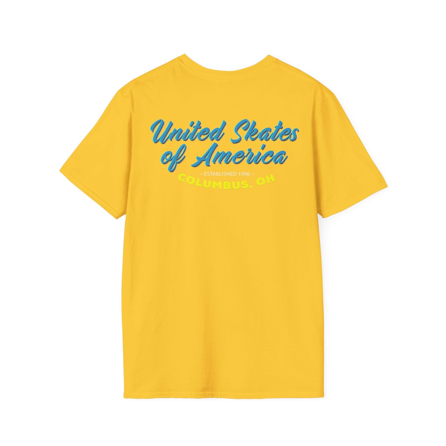 Adult "Skate Life" T-Shirt - United Skates of America - Columbus, OH Blue)