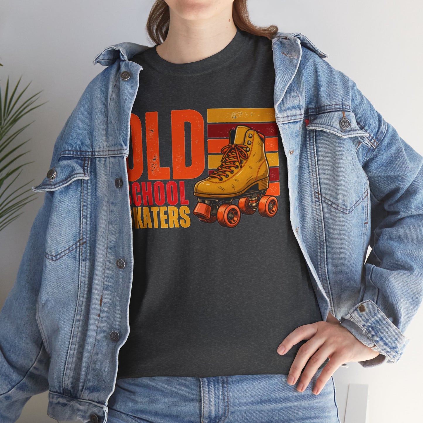 Old School Skaters Retro Roller Skating T-Shirt - Vintage Graphic Tee - 70s 80s Retro Skating Shirt