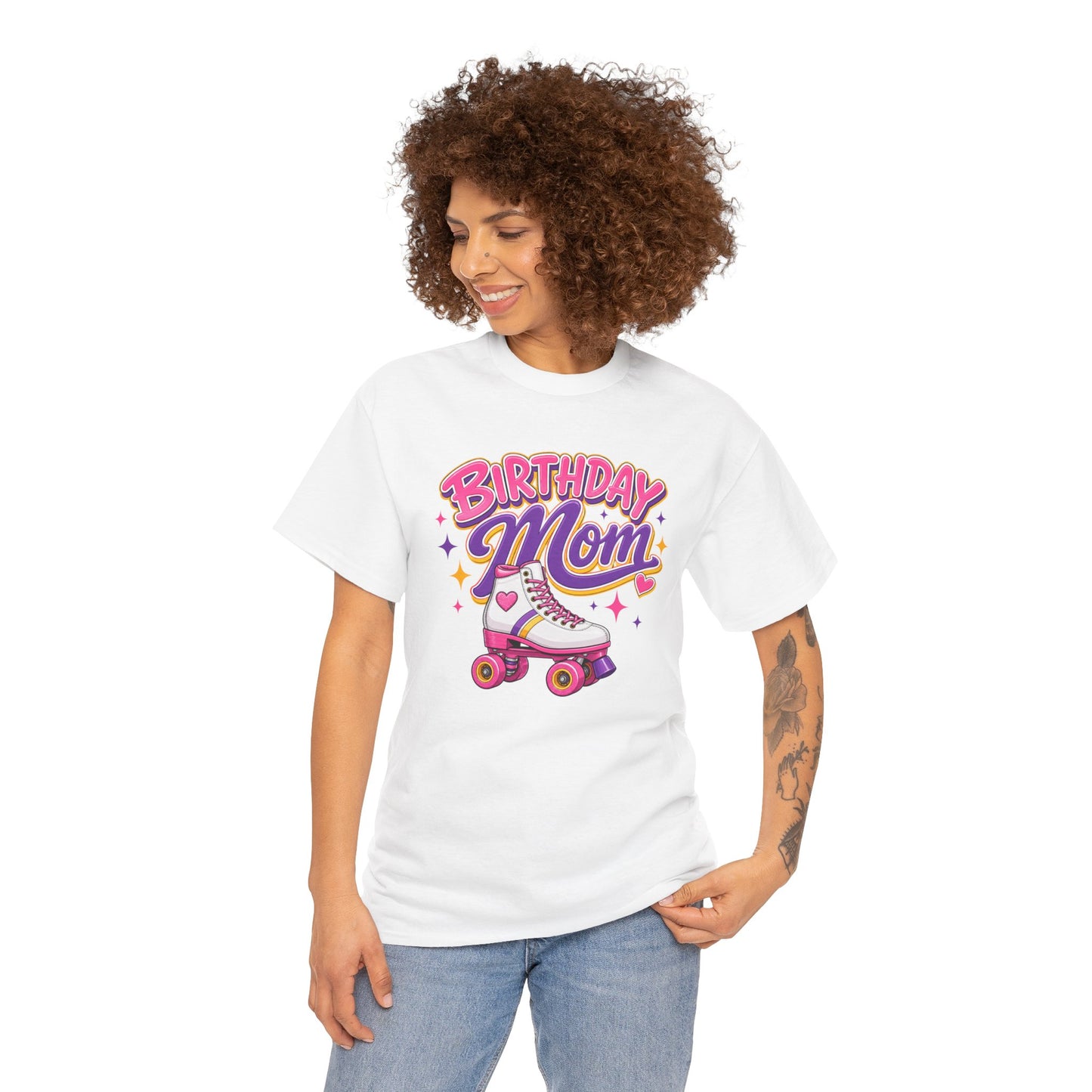 Women's Roller Skating Birthday T-Shirt - Birthday Mom - Retro Skate Tee