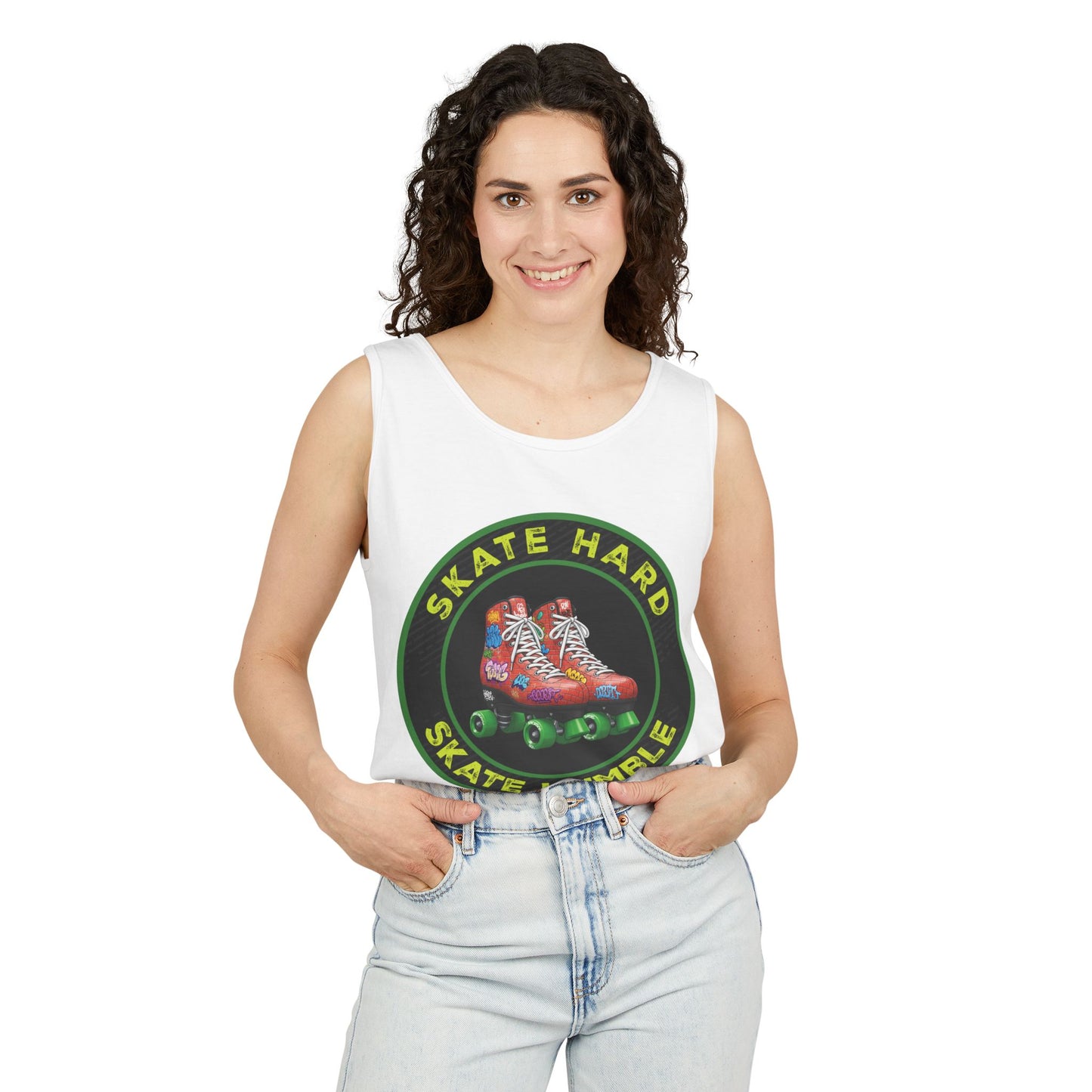 Unisex, Skate Hard, Skate Humble, Tank Top