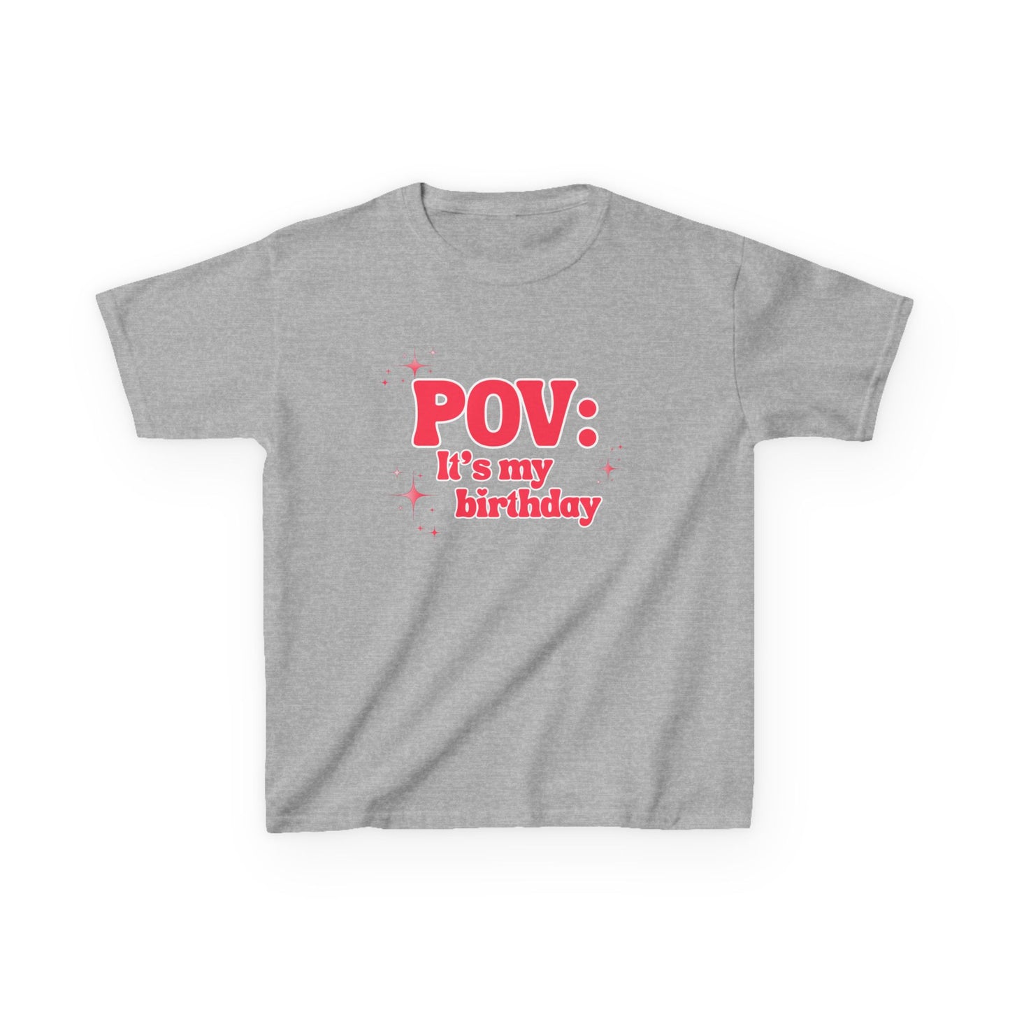 Girl's Roller Skating Birthday T-Shirt - POV It’s My Birthday - Skater Tee for Kids