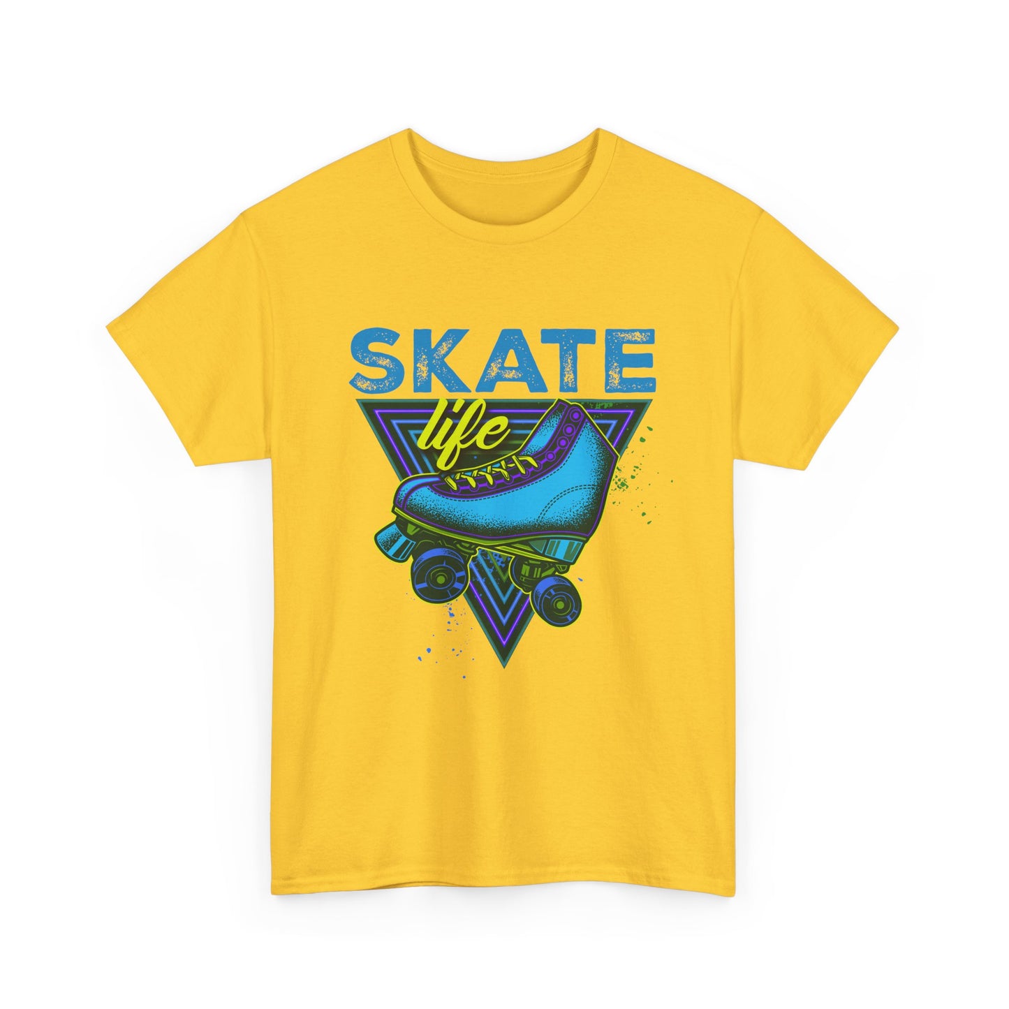 Unisex Roller Skating T-Shirt "Skate Life" Blue Graphic