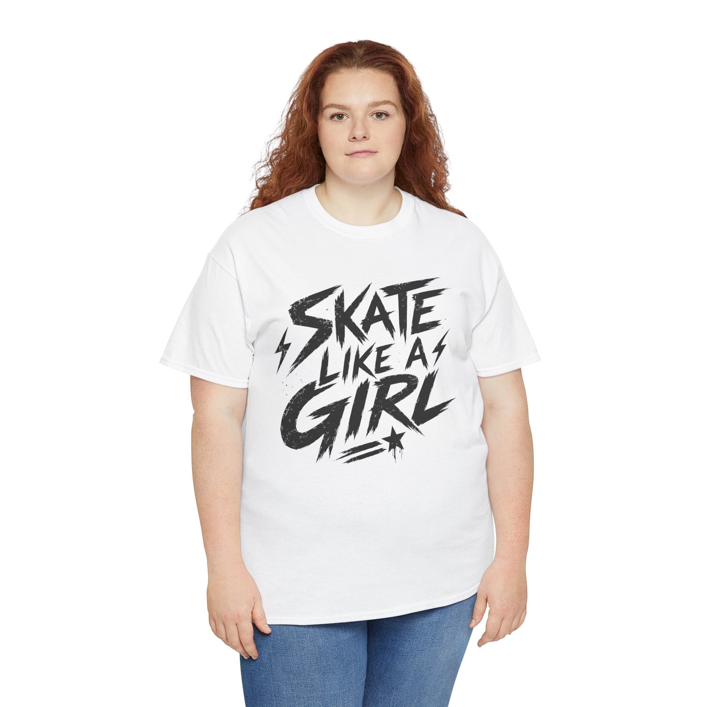 Adult Skate Like a Girl T-Shirt for Women | Roller Skating, Roller Derby, Ice Skating & Hockey Tee