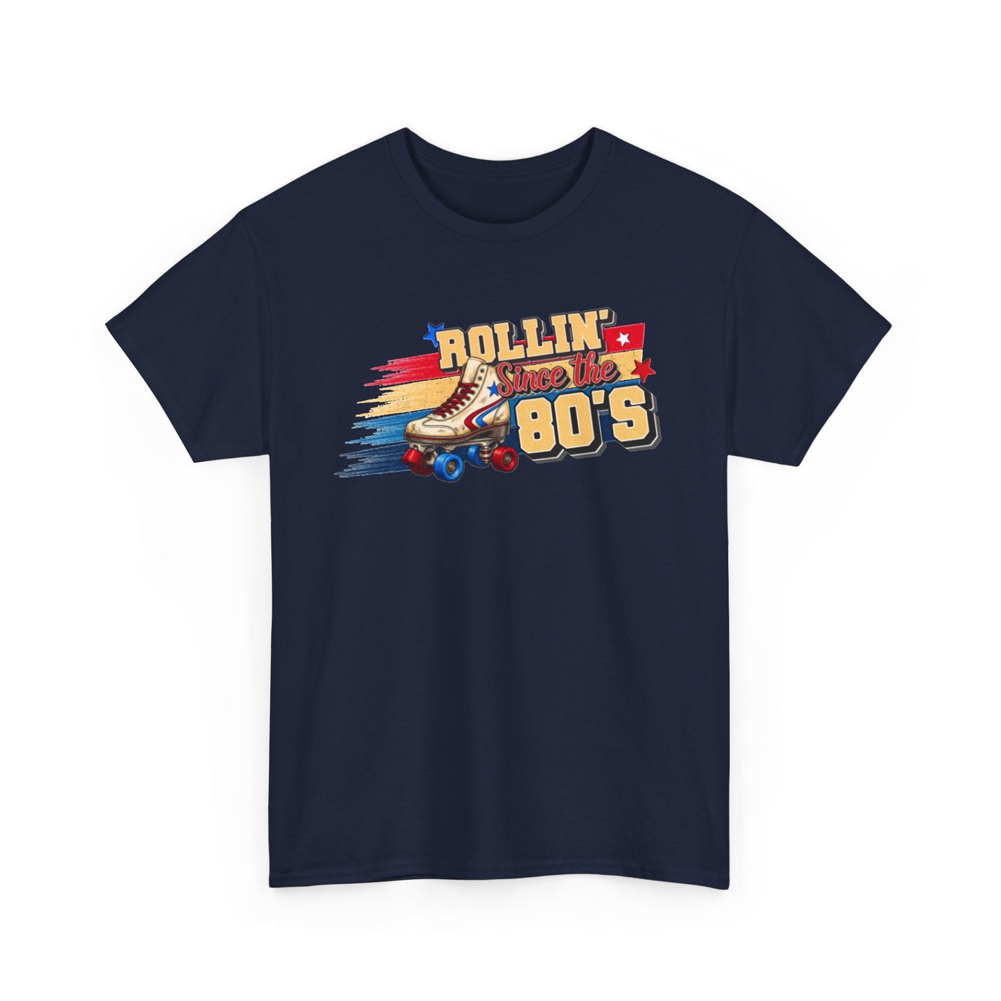 Rollin' Since the 80's - Retro Roller Skating T-Shirt – Vintage Quad Roller Skate Graphic Tee