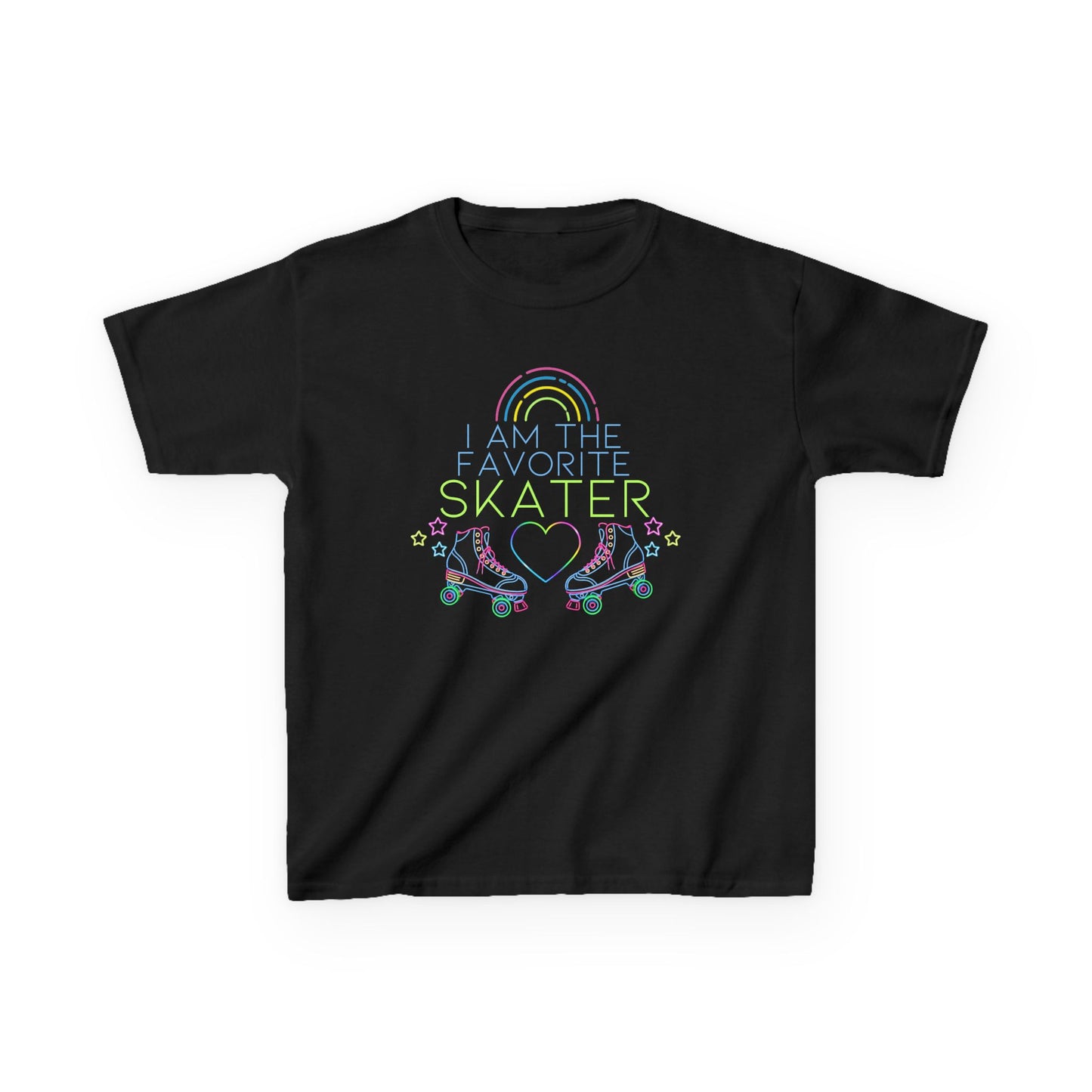 Kid's "I Am The Favorite Skater" Birthday Party T-Shirt, Roller Skating Tee