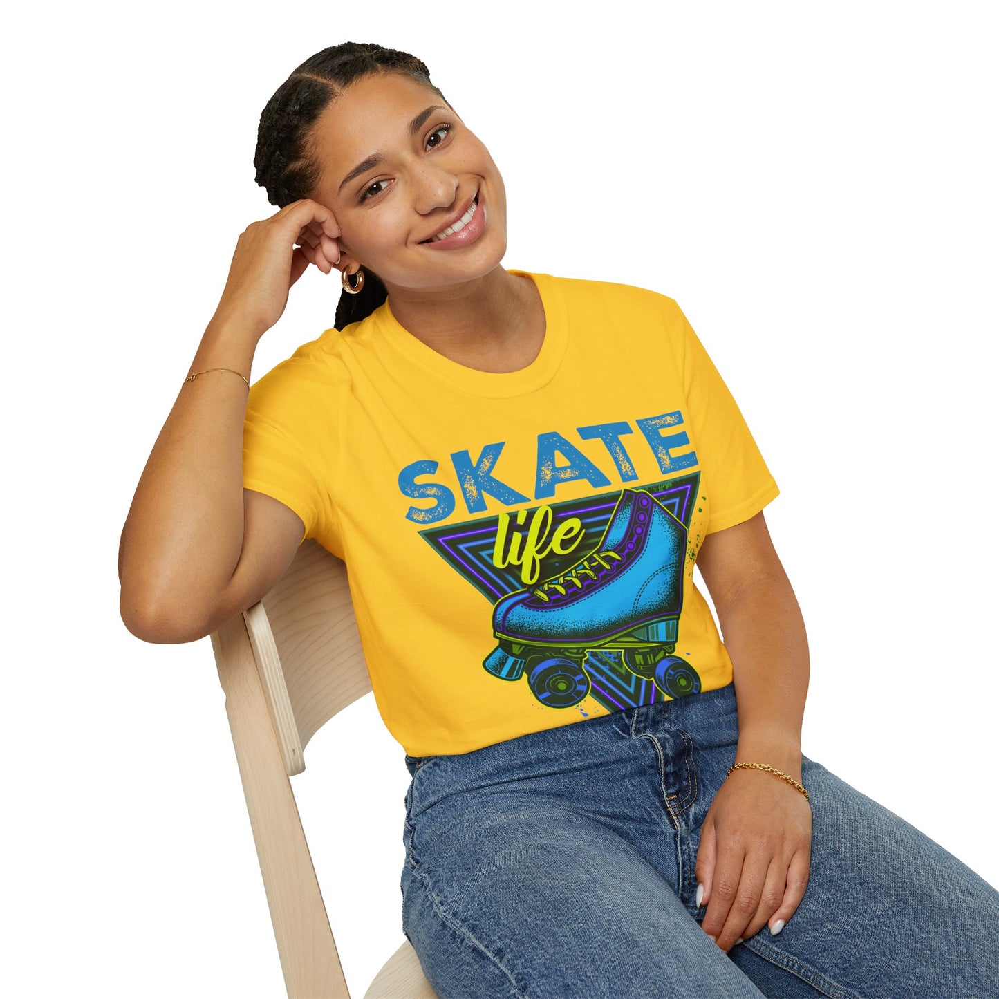 Adult "Skate Life" T-Shirt - United Skates of America - Seaford (Blue)