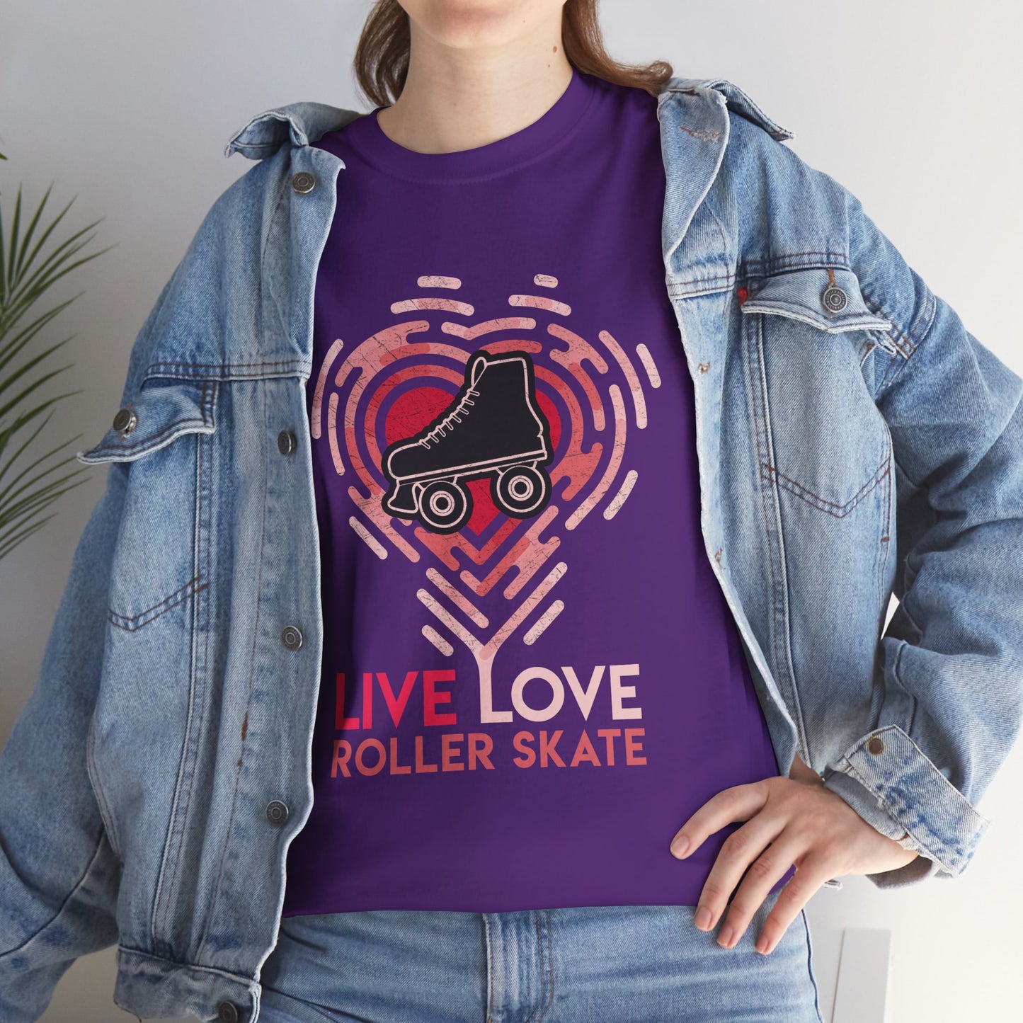 Women's "Live Love Roller Skate" Roller Skaters T-Shirt