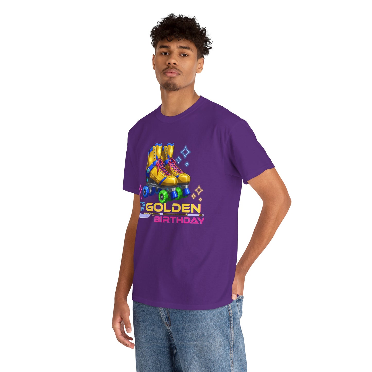 Golden Birthday - Adult Roller Skate Graphic T-Shirt – 100% Cotton