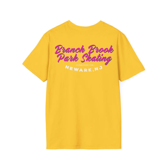 Branch Brook Park - Adult "Skate Life" Roller Skater T-Shirt (Pink Graphic)