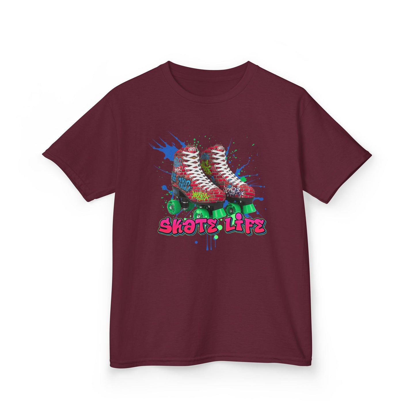 Kid's Roller Skating T-Shirt - Skate Life - Graphic Tee for Boys and Girls