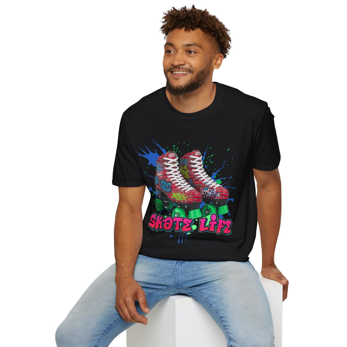 Clovis, CA - "Skate Life" - Roller Skate Graphic T-Shirt