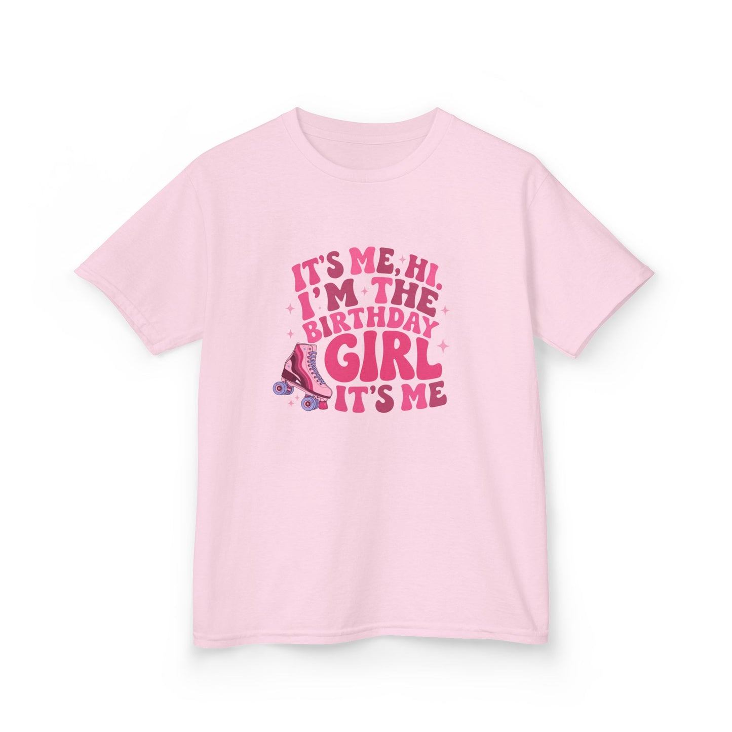 Girl's Birthday Roller Skating T-Shirt "Its Me, Hi I’m the Birthday Girl" Tee for Kids