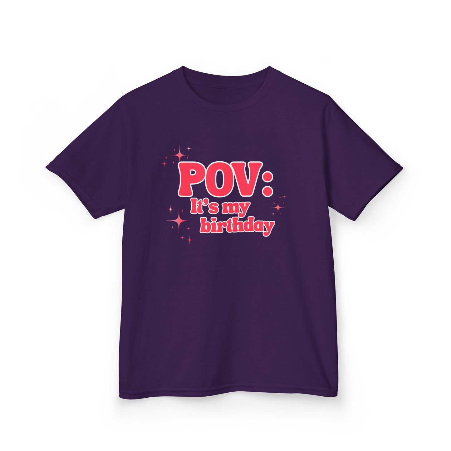 Girl's Roller Skating Birthday T-Shirt - POV It’s My Birthday - Skater Tee for Kids