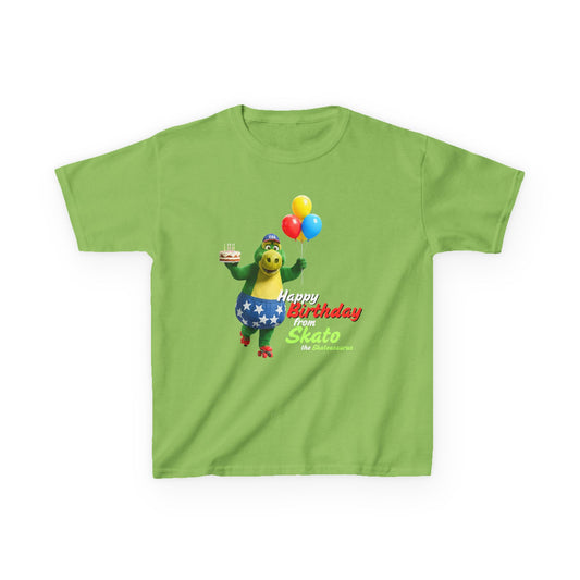 Kid's Roller Skating Birthday T-Shirt - Happy Birthday from Skato - Tee for Boys and Girls