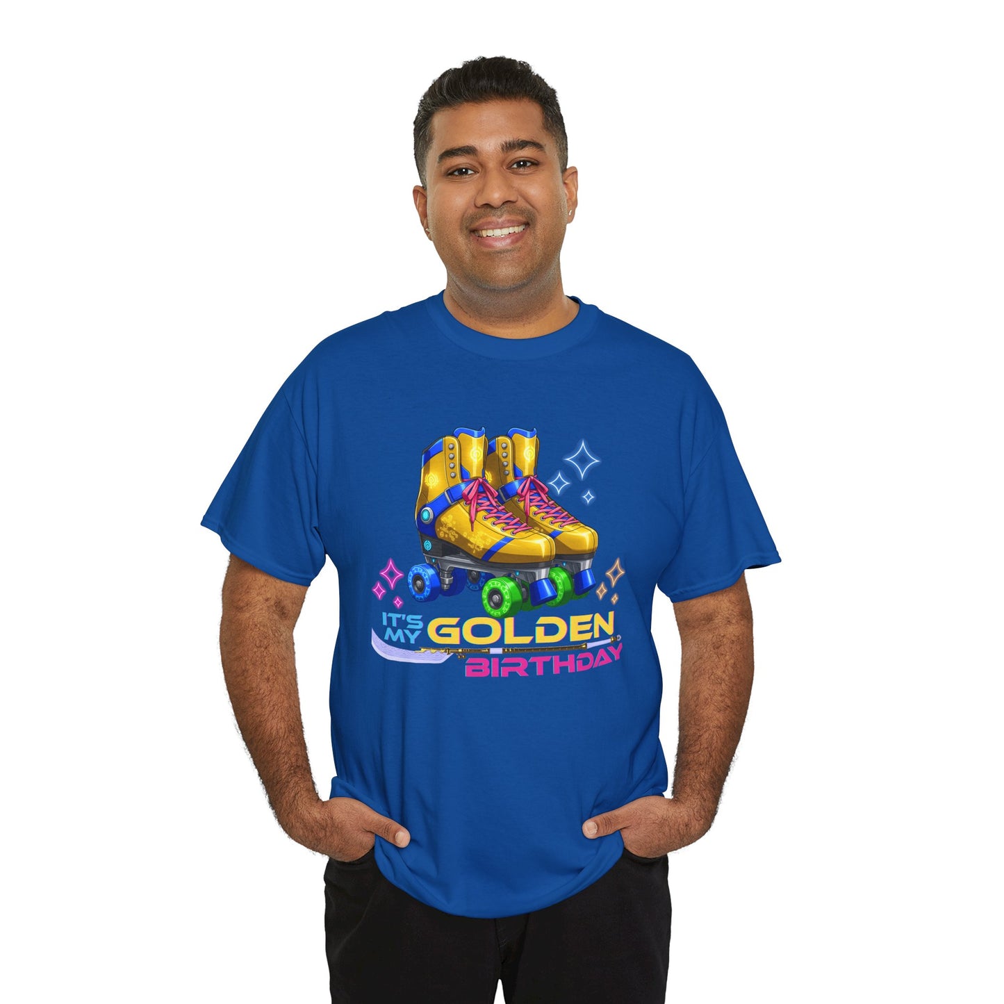 Golden Birthday - Adult Roller Skate Graphic T-Shirt – 100% Cotton