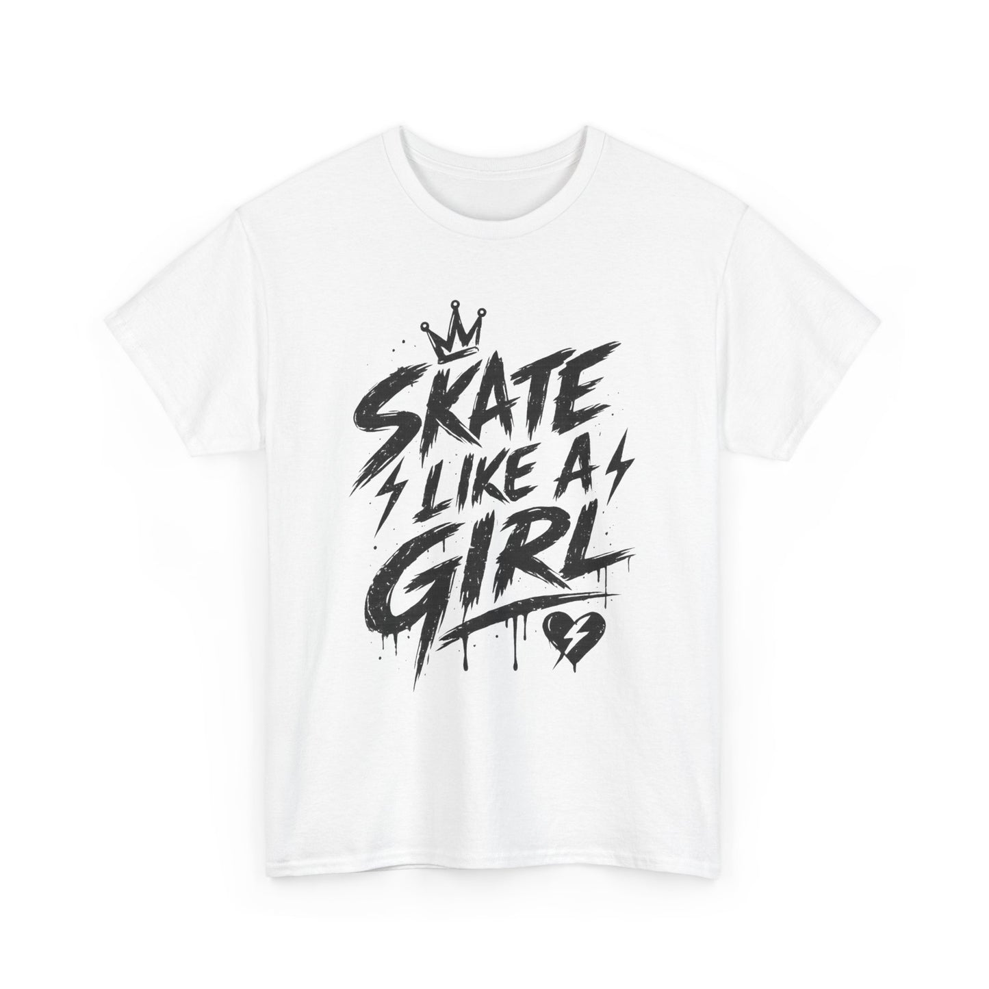 Adult Skate Like a Girl Women's T-Shirt | Roller Skating, Ice Skater, Roller Derby, Hockey & Rink Life Tee