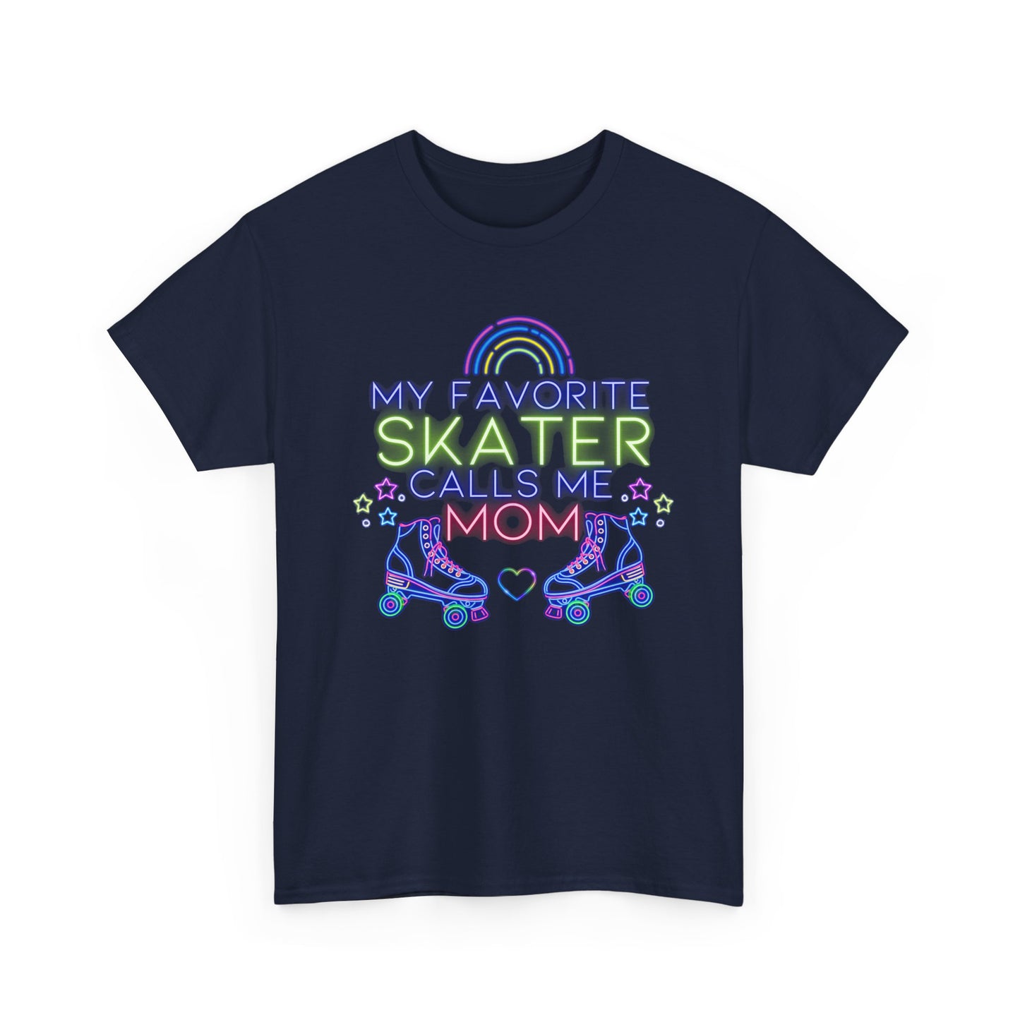 Women's "My Favorite Skater Calls Me Mom" Roller Skating Tee for Mothers