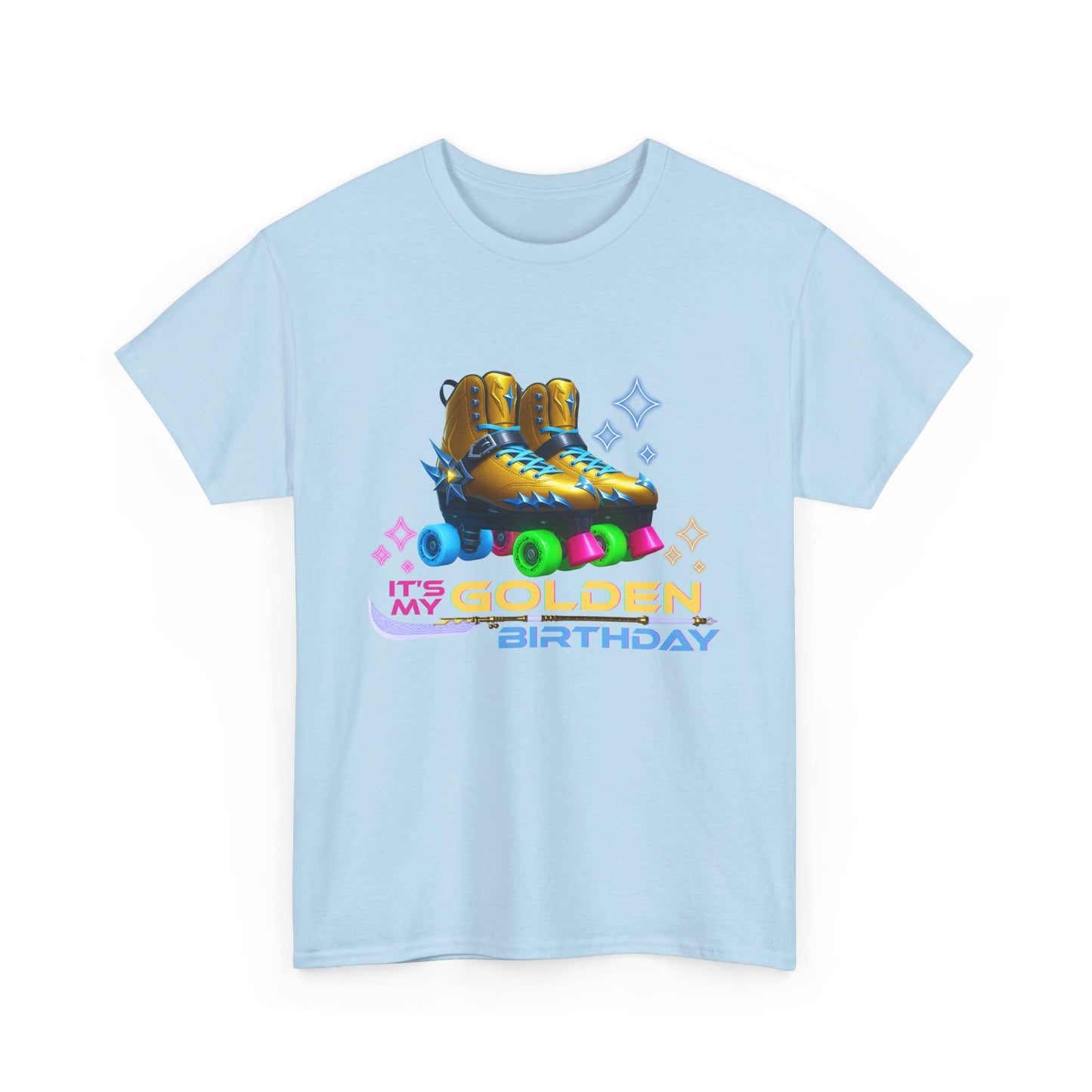 It's My Golden Birthday  - Adult and Teens Roller Skate Graphic T-Shirt – 100% Cotton, Female